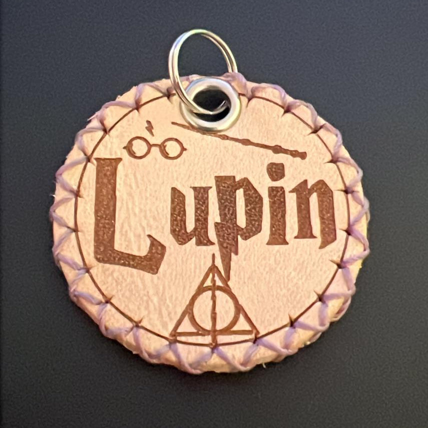 Dit Lütte Ding - Hundemarke aus Leder - Klimperfrei