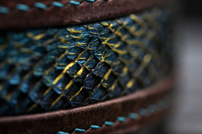 Fischkopp - Premium Lederhalsband mit Fischinlay