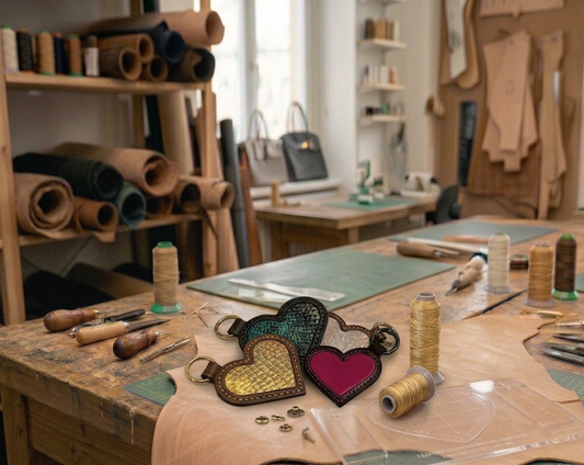 Acryl Schablone für Herzanhänger