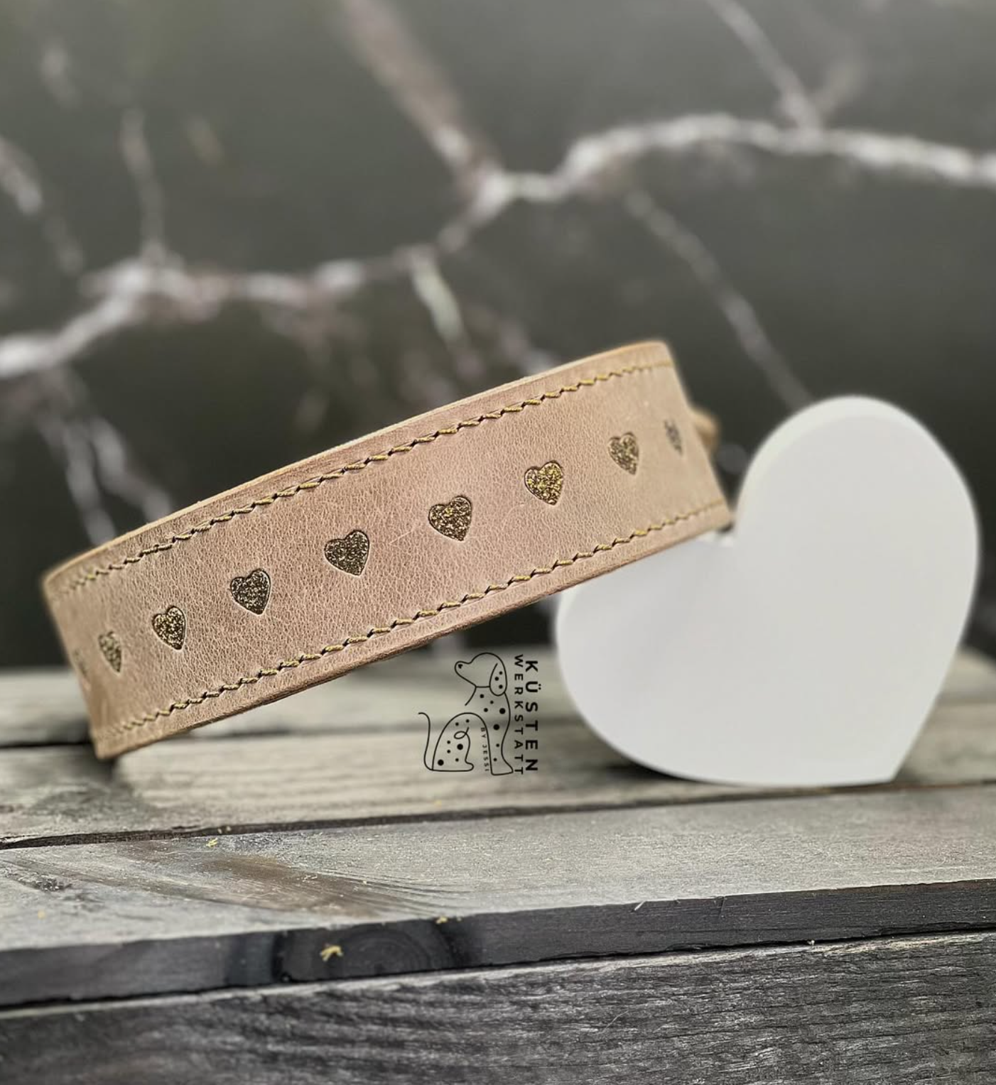 Mien Leevste - Halsband mit Herzchen